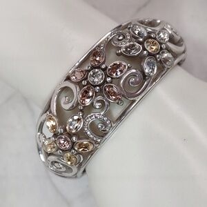 Brighton "Garden Of Dreams" Hinged Bangle Bracelet